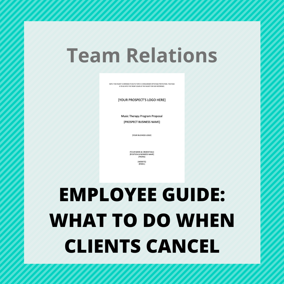 Employee Resource: What to Do When Clients Cancel