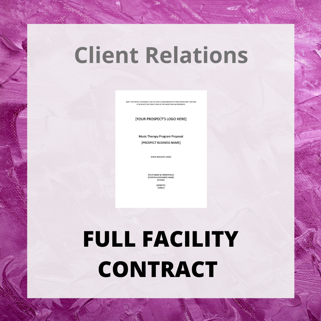 Full Facility Contract Template